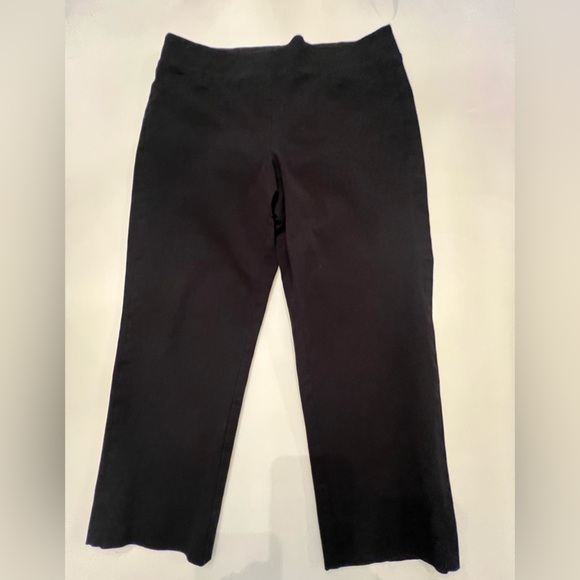 SOFT SURROUNDINGS - SOFT ESSENTIAL SUPERLA BLACK SIZE XL STRAIGHT LEG PANTS - Picture 1 of 11